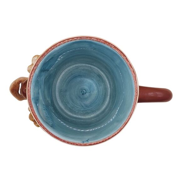 Handmade 3D Moose Ceramic Coffee Mug 10oz Cup Rustic Cabin Lodge Wildlife Used - Picture 5 of 5